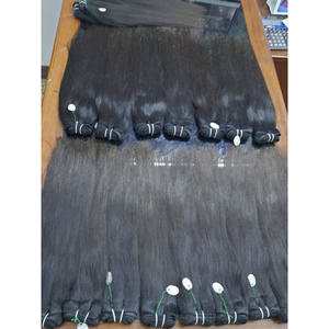 Extensions et mèches de cheveux humains de qualité supérieure indiennes, 100 grammes - Product Image 4