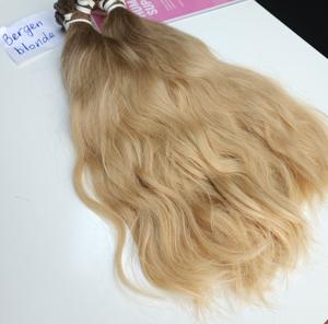 Soft Tips Hair Bergen Blonde Natural Wave | Extensions de cheveux humains Conseils de kératine | Cheveux bruts Genius Weft Prix de gros LINU Hair - Product Image 1