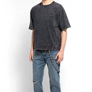 เสื้อยืดผ้าซักความเป็นกรดสูงสำหรับผู้ชายเสื้อยืดลายดิจิทัลคอตตอน210GSM 100% โลโก้ออกแบบได้ตามต้องการมีขนาดและสี - Product Image 1