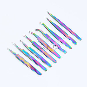 Pinzas Duraderas para Extensión de Pestañas, Herramientas de Belleza Personalizadas, Pinzas para Técnicos de Pestañas con Punta de Fibra, Ecológicas - Product Image 4