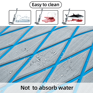 Su misura UV resistente Yachts antiscivolo mare pontone blu rombo modello Yacht barca Decking accessori Eva schiuma pavimento tappetino - Product Image 3