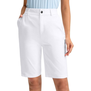 Pantalones cortos de golf y tenis para mujer, pantalones cortos de entrenamiento para gimnasio, pantalones cortos cómodos básicos de algodón transpirable informales para mujer - Product Image 1