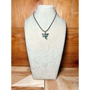 Jeneme Delgarito Sonoran Mountain Pendant Sterling Silver with Bezel Setting Inlay Technology - Product Image 6