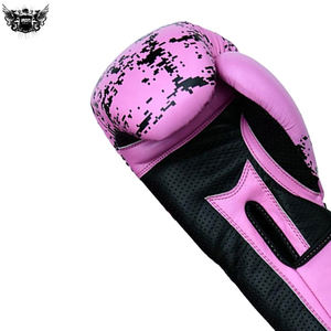 Guantes de boxeo de cuero PU de diseño personalizado Original 100%, guantes de boxeo y artes marciales transpirables personalizados - Product Image 4