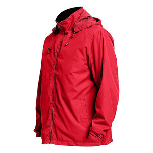 Chaqueta de lluvia impermeable cortavientos ligera con estampado transpirable para hombre, chaqueta clásica con cremallera completa activa para exteriores con capucha extraíble - Product Image 5