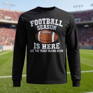 Ya ha llegado la temporada de fútbol, ¡que comience la charla! Camiseta sin mangas y camiseta de manga larga - Product Image 3