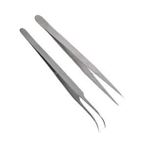 Pinzas de extensión de pestañas de manicura de etiqueta privada, pinzas de pestañas postizas rectas tipo A - Product Image 6
