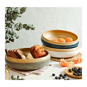 Vente en gros de bols à salade en bambou filé les plus vendus pour servir des aliments, de la vaisselle artisanale, des fournitures de restaurant en provenance du Vietnam - Product Image 6