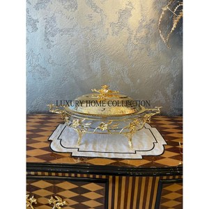 Plato de frotamiento comercial resistente con caño calentador de alimentos de acero inoxidable diseñado para mesas de buffet y eventos de catering - Product Image 3