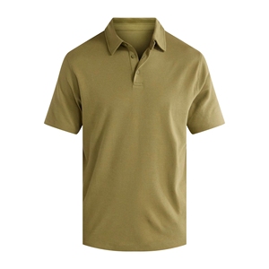 Impression anti-rides en tricot olive pour hommes de qualité supérieure pour doux et confortable pour les affaires, le golf et les vêtements de tous les jours - Product Image 3
