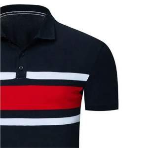 Nuevo algodón de talla grande para hombre al por mayor para camiseta de Polo personalizado bordado patrón sólido tejido de punto Tasa de fábrica - Product Image 4