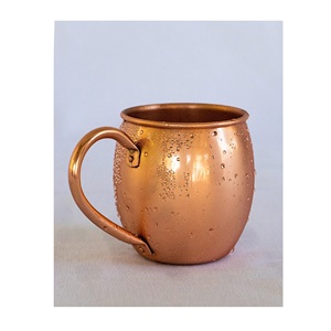 Cobre Pared Gruesa cóctel bebidas beber taza moderna con mango de latón para Hotel Bar restaurante uso - Product Image 4