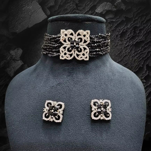 สร้อยโชคเกอร์ไข่มุกสีขาวธรรมชาติเครื่องประดับผู้หญิงอินเดียคลาสสิกสำหรับงานแต่งงานงานเลี้ยงชาวพุทธ - Product Image 6