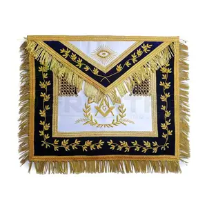 Masonic Regalia Craft Master masons MM grembiule, collare ufficiale