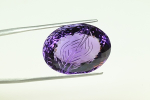Piedra preciosa facetada de amatista natural, gemas de amatista talladas en forma ovalada, piedra púrpura de sombra profunda para la fabricación de joyas - Product Image 4