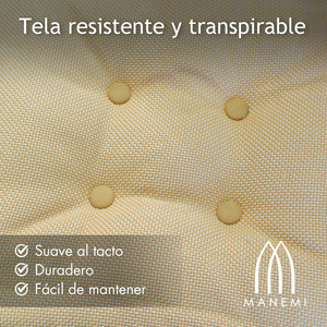 4 Cuscini Indipendenti per Divano da Giardino, 80x60 cm Seduta, 50x60 cm Schienale, Spessore 12 cm, Resistenti per Uso Esterno - Product Image 5