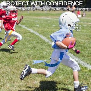 Hot Sell <b>Football</b> Receiver <b>Gloves</b> Custom Printed Anti-Slip Palm 100% High Quality <b>Youth</b> American Sports <b>Gloves</b> - Product Image 6