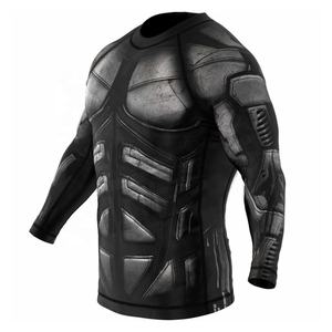 Alta calidad personalizada MMA ropa deportiva de talla grande Jersey Rash Guard al por mayor Rashguards personalizables del fabricante - Product Image 4