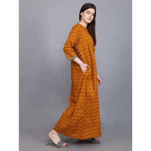 Chemise de nuit longue Evolve pour femme 100 % coton, super douce, décontractée, imprimée, pour dames - Product Image 5