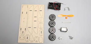 OKYN2133 in legno fai da te aereo aliante elettrico Kit scuola progetti scienza esperimento Kit giocattoli scienza aereo giocattolo - Product Image 5