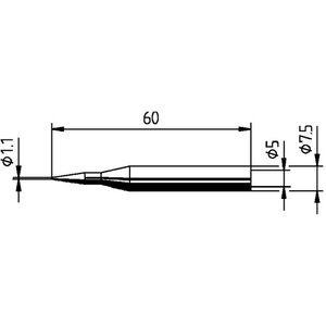 Puntas de Soldadura ERSA 0172 BD/SB Serie 172, Punta de Lápiz de 1.1 mm de Ancho - Product Image 3