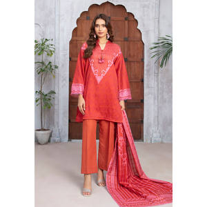 Conjunto de traje Khaddar estampado de 3 piezas para mujer con dupatta WNS-52033 - Product Image 5