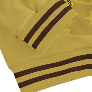 Iota Phi Theta Brown Gold Greek 1963 Varsity Jacket Letterman Fraternity Apparel Premium Classic University Outerwear - Product Image 5