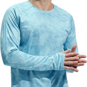 Camisa de Pesca para Hombre, Cuello Redondo, Corte Regular, Manga Corta, Color Sólido, Protección UV, Secado Rápido, Absorción de Humedad - Product Image 1