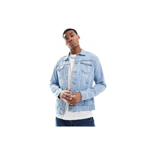 Trendy <b>Men's</b> Cotton Denim Jacket High Quality Casual Streetwear Washed Technique OEM Camouflage <b>Jean</b> <b>Work</b> Coat for Winter - Product Image 6