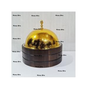 Casserole en bois et vadrouille avec couvercle martelé La plus grande qualité de nourriture servant une marmite pour les événements de mariage - Product Image 4