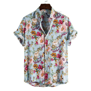 Chemise de plage décontractée pour hommes T-shirt à manches mi-longues pour l'hiver Impression personnalisée Séchage rapide Respirant Logo personnalisé en satin ample - Product Image 2