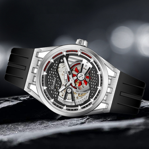 Reloj Deportivo de Lujo con Correa de Caucho para Hombre, Reloj de Acero Inoxidable de Moda ZH-345, Relojes de Pulsera Mecánicos OEM ODM - Product Image 5