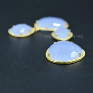 <b>Blue</b> Monalisa with cz dangle Earrings for Women Natural 925 Sterling Silver Boho Earrings Handmade Silver Drop Earrings for her - Product Image 2