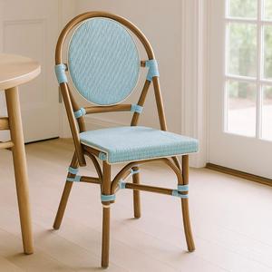 Elegante Silla de ratán minimalista para casa de campo al aire libre o comedor Bellamente diseñado Villa o muebles de apartamento - Product Image 1
