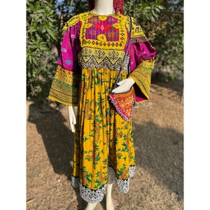 Trending New <strong>Design</strong> Afghan Dress High Quality Beautiful <strong>Long</strong> <strong>Frock</strong> Made Pakistan Nice Silk Cotton Suit for Eid WS INTERNATIONAL - Product Image 3