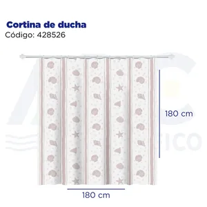 Il Design classico con stampa digitale in poliestere e plastica include ganci per la tenda da doccia moderna stampata in 3D - Product Image 2