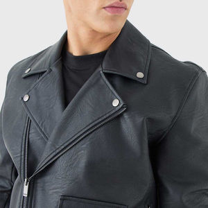 Chaqueta de cuero para hombre, precio con descuento, fabricante de Pakistán, diseño al por mayor, chaqueta de cuero de motorista para hombre de la mejor calidad - Product Image 2