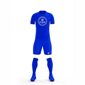 100% polyester meilleure qualité conception personnalisée ensemble d'uniformes de maillot de football confort respirant avec coupe automatisée service OEM court - Product Image 3
