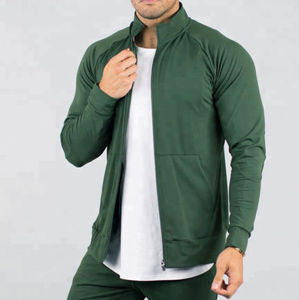 OEM Venta caliente hombres chaqueta de bombardero cremallera Muscle Fit acolchado Softshell invierno al aire libre en blanco Color sólido bombardero chaquetas transpirables - Product Image 1