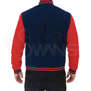 Chaqueta Letterman personalizada de la mejor calidad para hombre para Otoño Invierno de secado rápido cómodo con forro polar de cuero hecho de lona - Product Image 4