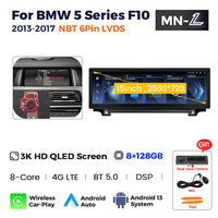 Navifly MNL 15 pouces Android13 2560*720 android radio autoradio pour BMW série 5 F10 prise en charge filaire + sans fil jeu de voiture