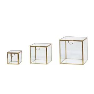 Handmade Rectangular Shape <b>Ring</b> <b>Storage</b> Box Finest Quality Admirable Design Metal and Glass <b>Ring</b> <b>Storage</b> Box - Product Image 1
