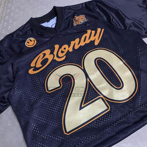 Maillot de football professionnel personnalisé en maille respirante à impression numérique, manches courtes, style ample, OEM - Product Image 5