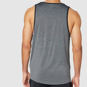 Camiseta sin mangas de gimnasio de alta calidad para hombre, talla XL, logotipo personalizado, nuevo diseño, algodón transpirable/fibra de bambú, ropa deportiva sólida, entrenamientos de verano - Product Image 2
