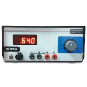 Micro-ohmmètre Metravi 53C 1A avec écran LCD, tension de test 230V, précision de 0,3% - Product Image 1