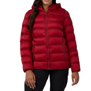 Chaqueta Corta Acolchada de Invierno para Mujer, con Cierre, Bolsillos, Estilo Holgado, Chaqueta Corta de Plumón, Chaqueta Corta Acolchada para Mujer, Chaqueta de Plumón para Exteriores - Product Image 1