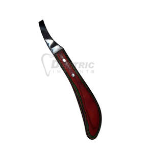 Couteau à sabot ovale durable professionnel avec manche en bois réutilisable pour l'entretien des sabots et la coupe pour l'utilisation du maréchal-ferrant - Product Image 6