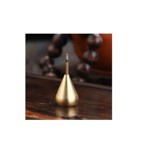 Burete de incienso de latón moderno, quemador redondo de mármol negro con piedra Natural de agua - Product Image 6