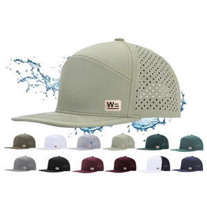 Burgundy 6-Panel <b>Snapback</b> <b>Cap</b> with Mesh Back Eyelets Common Fabric Unisex Casual Sports Hat Spring Summer Style - Product Image 5