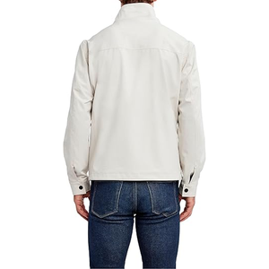 Chaqueta cortavientos informal y ligera con cremallera completa para hombre, chaqueta de golf resistente a la intemperie, chaqueta sostenible personalizada, bombardero con letras divididas - Product Image 3